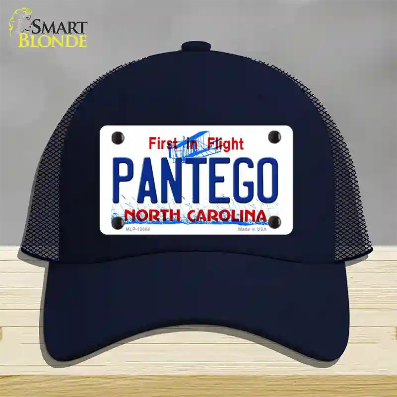 Pantego North Carolina State Novelty License Plate Hat Mesh / Navy