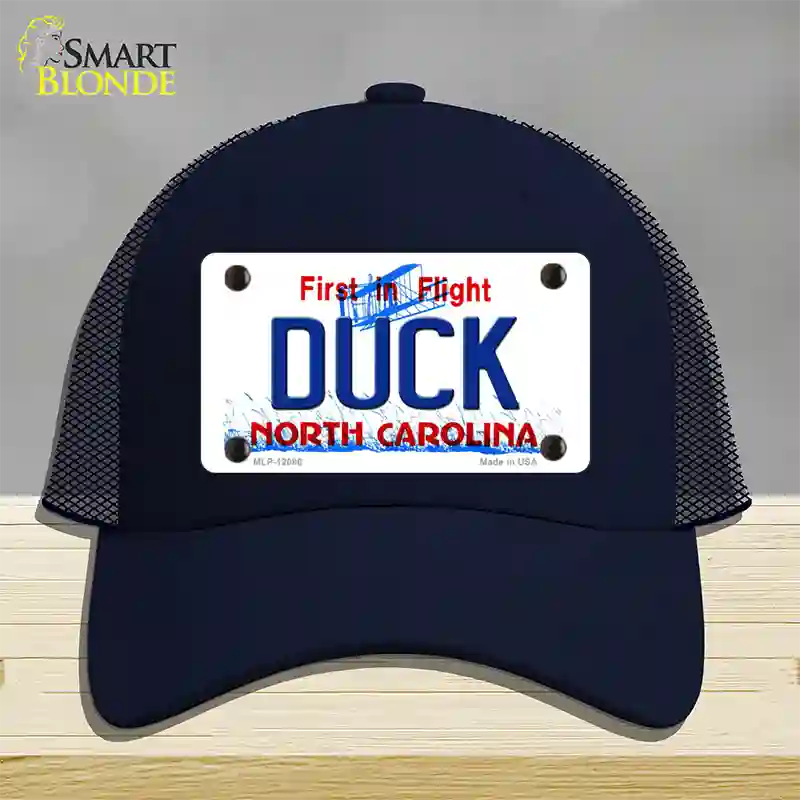 Duck North Carolina State Novelty License Plate Hat Mesh / Navy