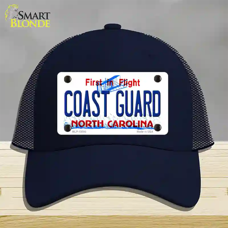 Coast Guard North Carolina State Novelty License Plate Hat Mesh / Navy