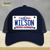 Wilson North Carolina State Novelty License Plate Hat Mesh / Navy