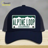 Alpine Loop Colorado Novelty License Plate Hat Mesh / Navy