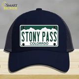 Stony Pass Colorado Novelty License Plate Hat Mesh / Navy