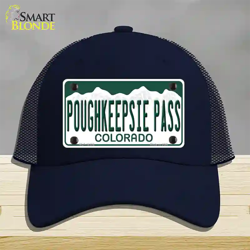 Poughkeepsie Pass Colorado Novelty License Plate Hat Mesh / Navy