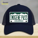 Imogene Pass Colorado Novelty License Plate Hat Mesh / Navy