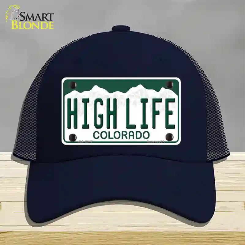 High Life Colorado Novelty License Plate Hat Mesh / Navy