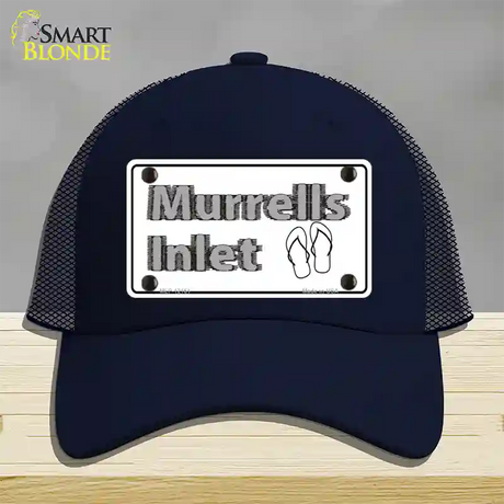 Murrells Inlet SC Novelty License Plate Hat Mesh / Navy