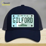 Gilford New Hampshire Novelty License Plate Hat Mesh / Navy