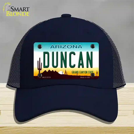 Duncan Arizona Novelty License Plate Hat Mesh / Navy