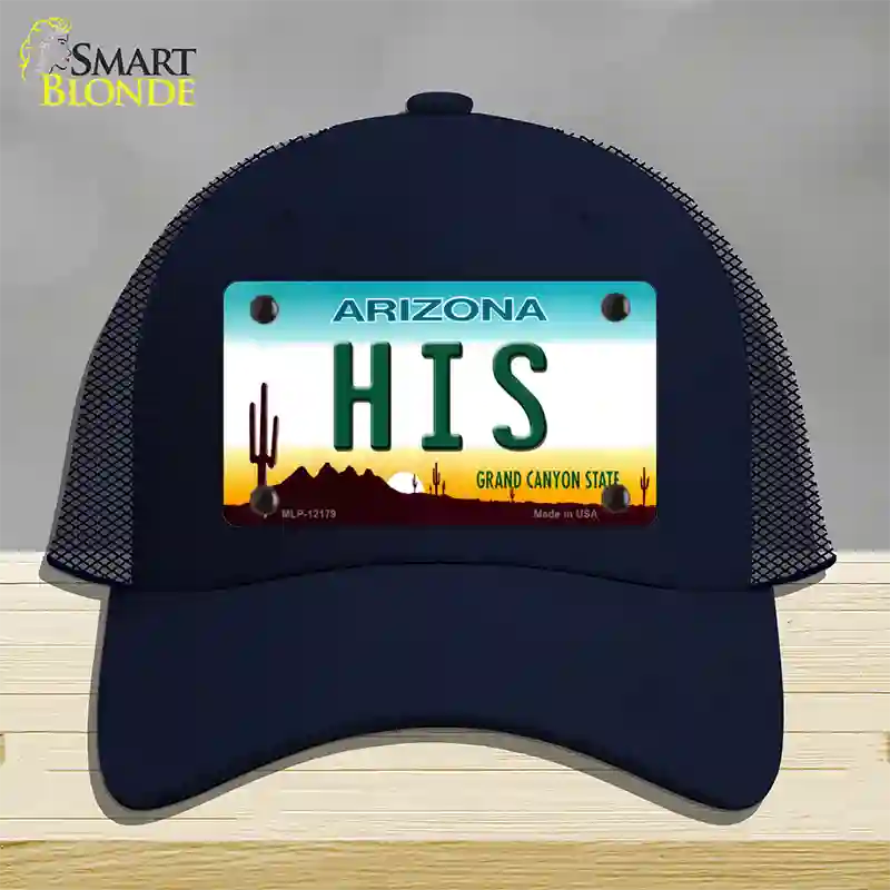 His Arizona Novelty License Plate Hat Mesh / Navy