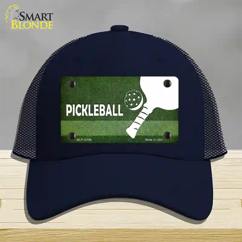 Pickleball Novelty License Plate Hat Mesh / Navy