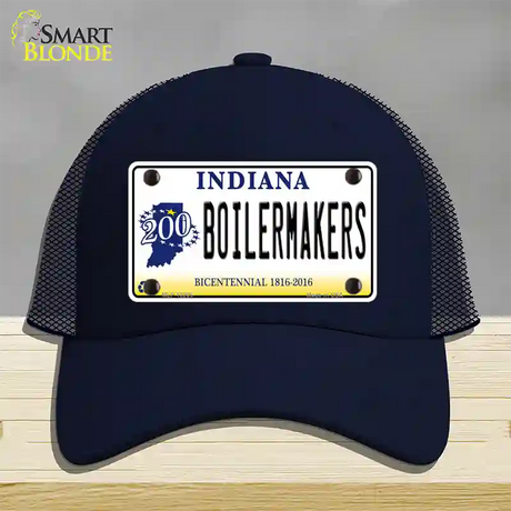 Boilermakers Indiana Novelty License Plate Hat Mesh / Navy