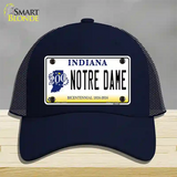 Notre Dame Indiana Novelty License Plate Hat Mesh / Navy