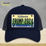 Trump 2024 Alabama Novelty License Plate Hat Mesh / Navy