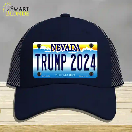 Trump 2024 Nevada Novelty License Plate Hat Mesh / Navy