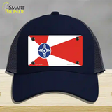 Wichita Flag Novelty License Plate Hat Mesh / Navy