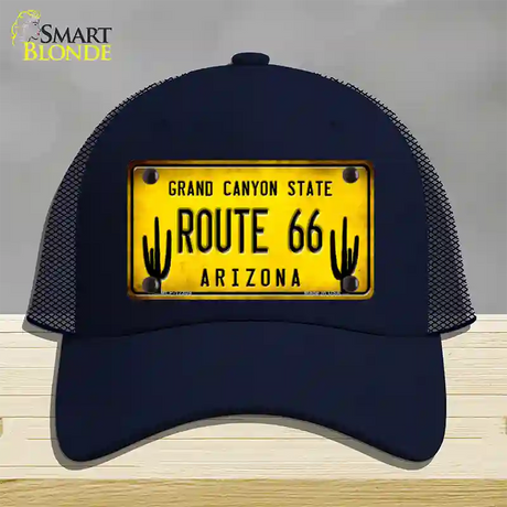 Arizona Route 66 Novelty License Plate Hat Mesh / Navy