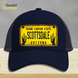 Arizona Scottsdale Novelty License Plate Hat Mesh / Navy