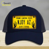 Arizona NJOY AZ Novelty License Plate Hat Mesh / Navy