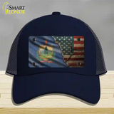 Vermont/American Flag Novelty License Plate Hat Mesh / Navy