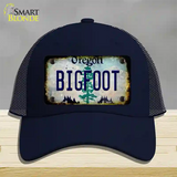 Bigfoot Oregon Novelty License Plate Hat Mesh / Navy