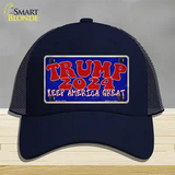 Trump 2024 Keep America Great Novelty License Plate Hat Mesh / Navy