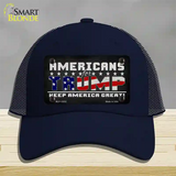 Americans For Trump Novelty License Plate Hat Mesh / Navy