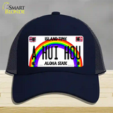 A Hui Hou Hawaii Novelty License Plate Hat Mesh / Navy