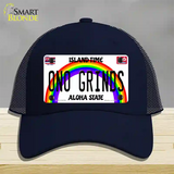 Ono Grinds Hawaii Novelty License Plate Hat Mesh / Navy