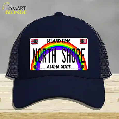 North Shore Hawaii Novelty License Plate Hat Mesh / Navy