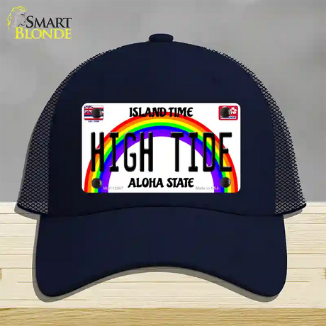 High Tide Hawaii Novelty License Plate Hat Mesh / Navy