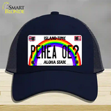 Pehea Oe Hawaii Novelty License Plate Hat Mesh / Navy