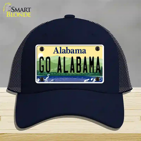 Go Alabama Novelty License Plate Hat Mesh / Navy