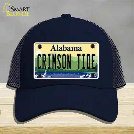 Crimson Tide Novelty License Plate Hat Mesh / Navy