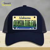 Crimson Tide Fan Novelty License Plate Hat Mesh / Navy