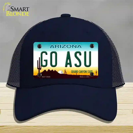 Go Arizona State Novelty License Plate Hat Mesh / Navy