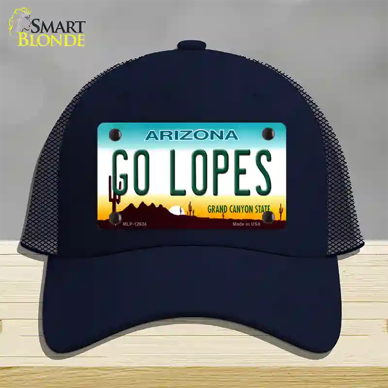 Go Lopes Novelty License Plate Hat Mesh / Navy