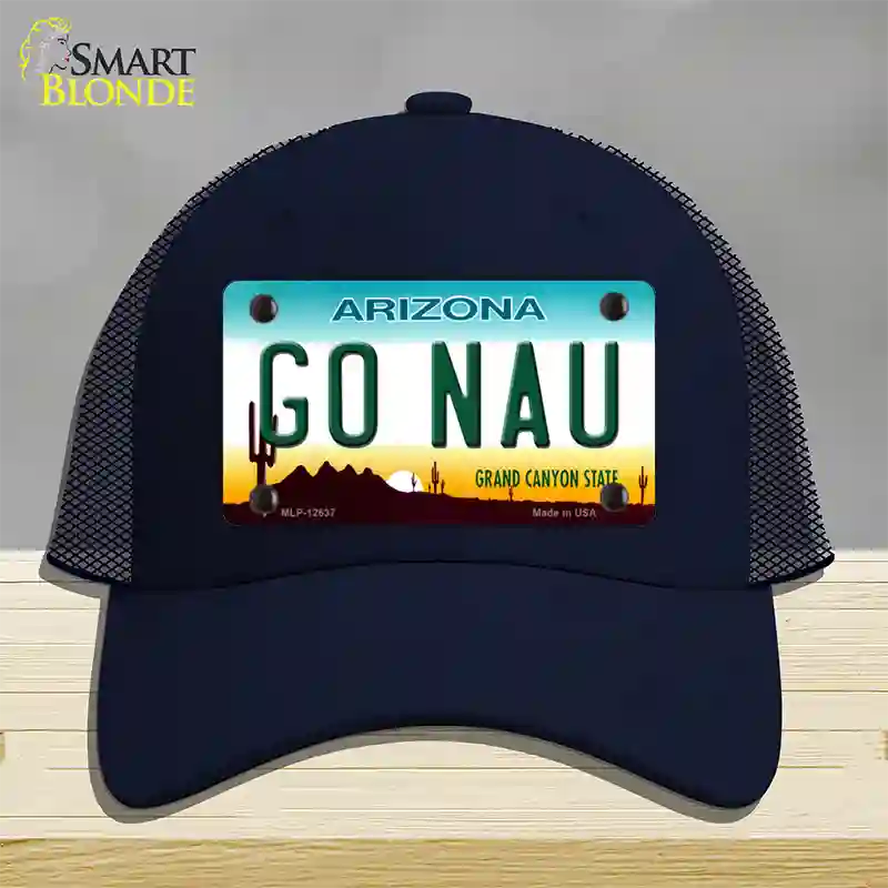 Go Northern Arizona Univ Novelty License Plate Hat Mesh / Navy