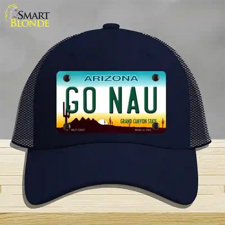 Go Northern Arizona Univ Novelty License Plate Hat Mesh / Navy