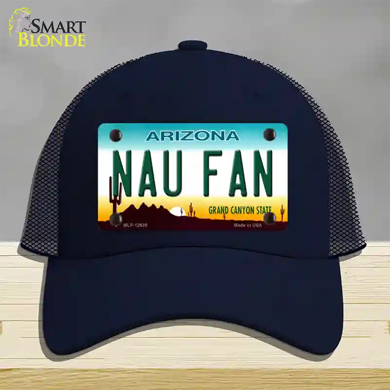 Northern Arizona Univ Fan Novelty License Plate Hat Mesh / Navy