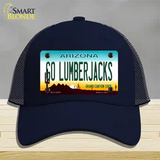 Go Lumberjacks Novelty License Plate Hat Mesh / Navy