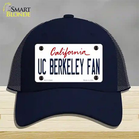 UC Berkeley Fan Novelty License Plate Hat Mesh / Navy