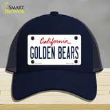 Golden Bears Novelty License Plate Hat Mesh / Navy