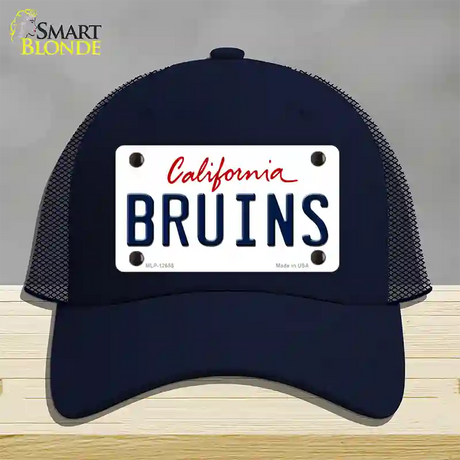 Bruins Novelty License Plate Hat Mesh / Navy