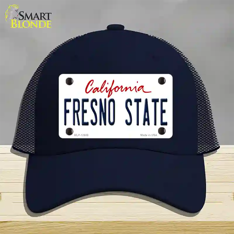 Fresno State Novelty License Plate Hat Mesh / Navy