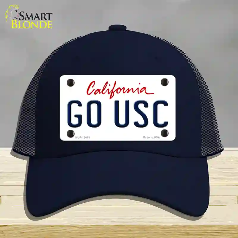 Go USC Novelty License Plate Hat Mesh / Navy