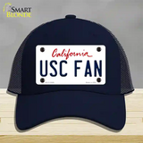 USC Fan Novelty License Plate Hat Mesh / Navy