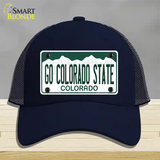 Go Colorado State Novelty License Plate Hat Mesh / Navy