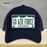 Go Air Force Novelty License Plate Hat Mesh / Navy