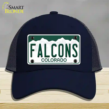 Falcons Novelty License Plate Hat Mesh / Navy