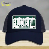 Falcons Fan Novelty License Plate Hat Mesh / Navy